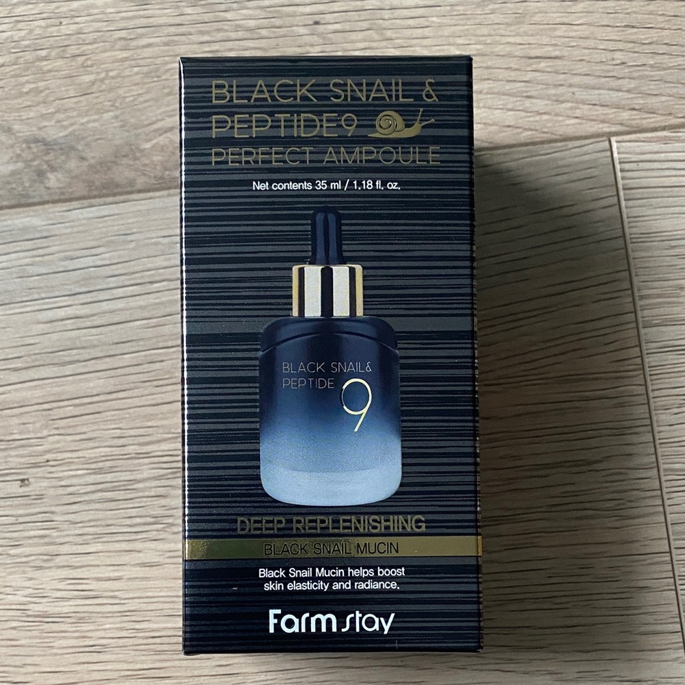 Farmstay Black Snail & Peptide 9 Perfect Ampoule 35ml BNIB